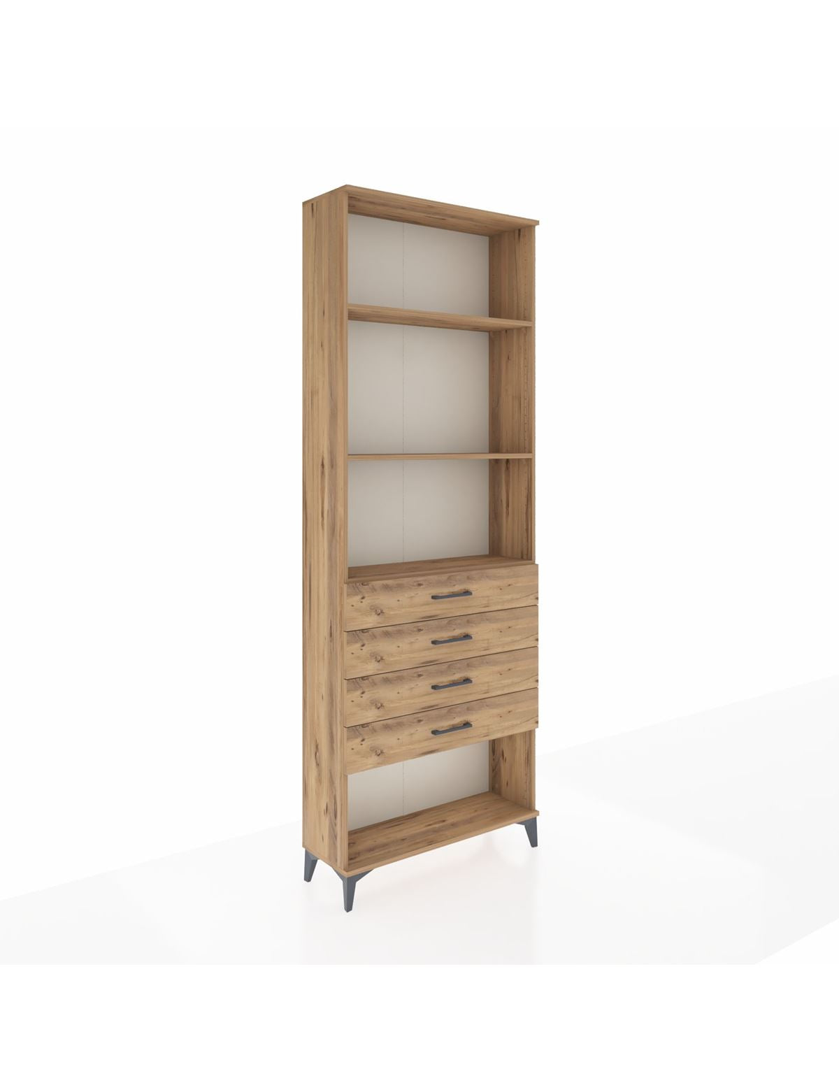 Arges Dolap 3 Raflı 4 Çekmeceli 88x30x243 - S33M258V9A