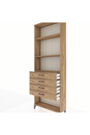 Arges Dolap 3 Raflı 4 Çekmeceli 88x30x243 - S33M258V9A