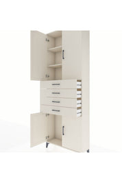 Arges Dolap 3 Raflı 4 Çekmeceli 4 Kapaklı 88x30x243 - S33M259V1A