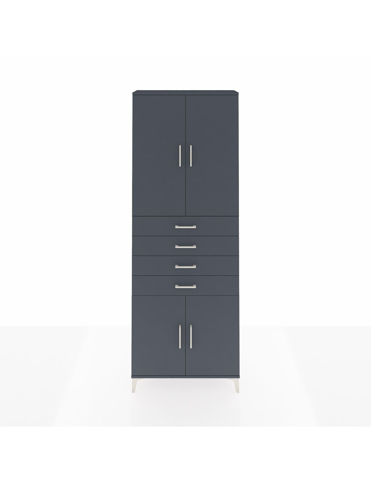 Arges Dolap 3 Raflı 4 Çekmeceli 4 Kapaklı 88x30x243 - S33M259V5A