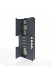 Arges Dolap 3 Raflı 4 Çekmeceli 4 Kapaklı 88x30x243 - S33M259V5A