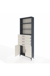 Arges Dolap 3 Raflı 4 Çekmeceli 2 Kapaklı 88x30x243 - S33M260V4A