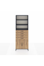 Arges Dolap 3 Raflı 4 Çekmeceli 2 Kapaklı 88x30x243 - S33M260V6A