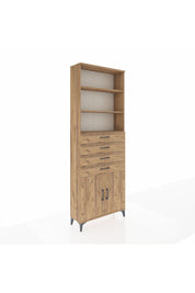 Arges Dolap 3 Raflı 4 Çekmeceli 2 Kapaklı 88x30x243 - S33M260V9A