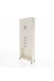 Arges Dolap 3 Raflı 4 Çekmeceli 2 Kapaklı 88x30x243 - S33M261V1A