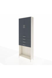 Arges Dolap 3 Raflı 4 Çekmeceli 2 Kapaklı 88x30x243 - S33M261V2A