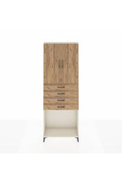 Arges Dolap 3 Raflı 4 Çekmeceli 2 Kapaklı 88x30x243 - S33M261V3A