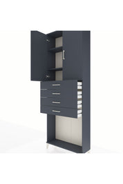 Arges Dolap 3 Raflı 4 Çekmeceli 2 Kapaklı 88x30x243 - S33M261V5A