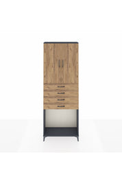 Arges Dolap 3 Raflı 4 Çekmeceli 2 Kapaklı 88x30x243 - S33M261V6A