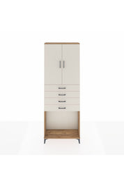 Arges Dolap 3 Raflı 4 Çekmeceli 2 Kapaklı 88x30x243 - S33M261V7A