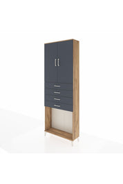 Arges Dolap 3 Raflı 4 Çekmeceli 2 Kapaklı 88x30x243 - S33M261V8A