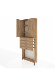 Arges Dolap 3 Raflı 4 Çekmeceli 2 Kapaklı 88x30x243 - S33M261V9A