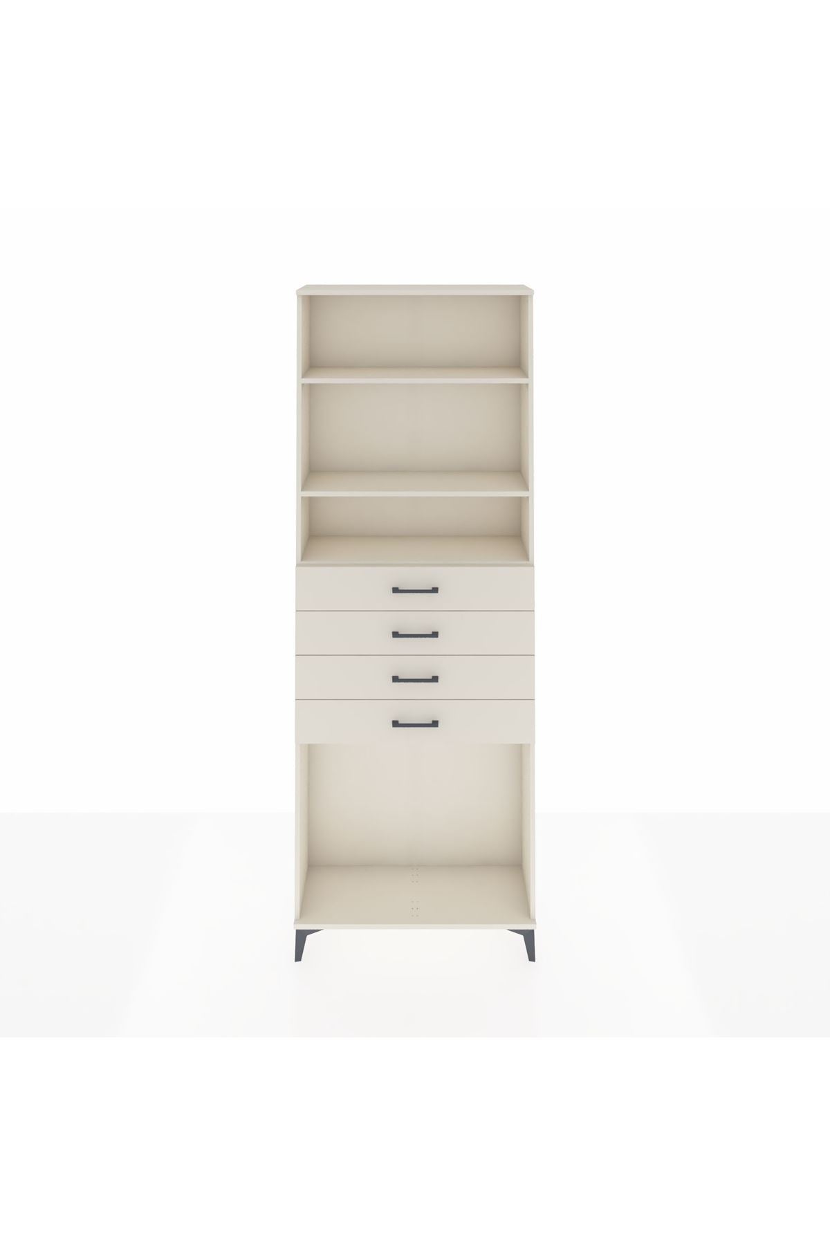 Arges Dolap 3 Raflı 4 Çekmeceli 88x30x243 - S33M262V1A