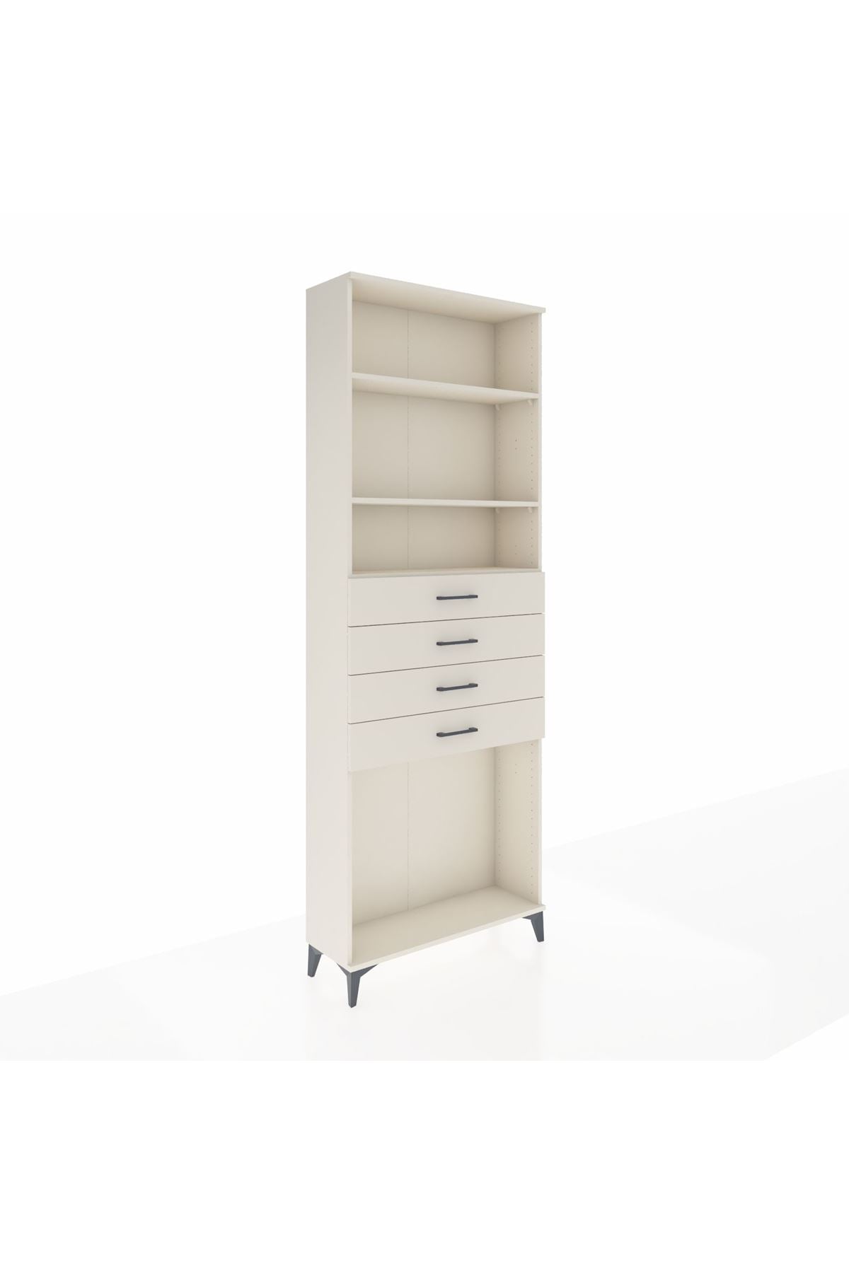Arges Dolap 3 Raflı 4 Çekmeceli 88x30x243 - S33M262V1A