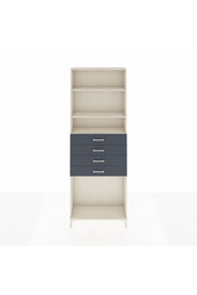 Arges Dolap 3 Raflı 4 Çekmeceli 88x30x243 - S33M262V2A