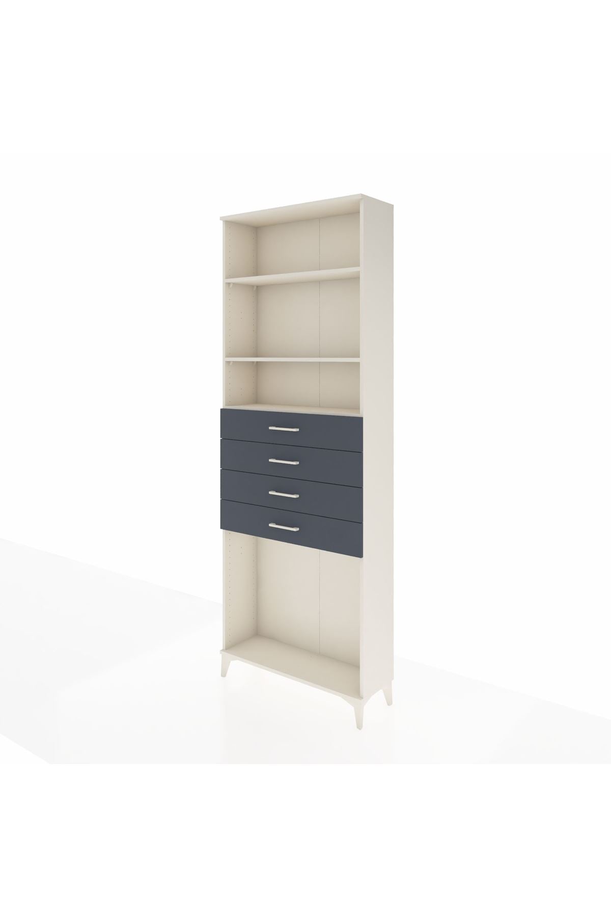Arges Dolap 3 Raflı 4 Çekmeceli 88x30x243 - S33M262V2A