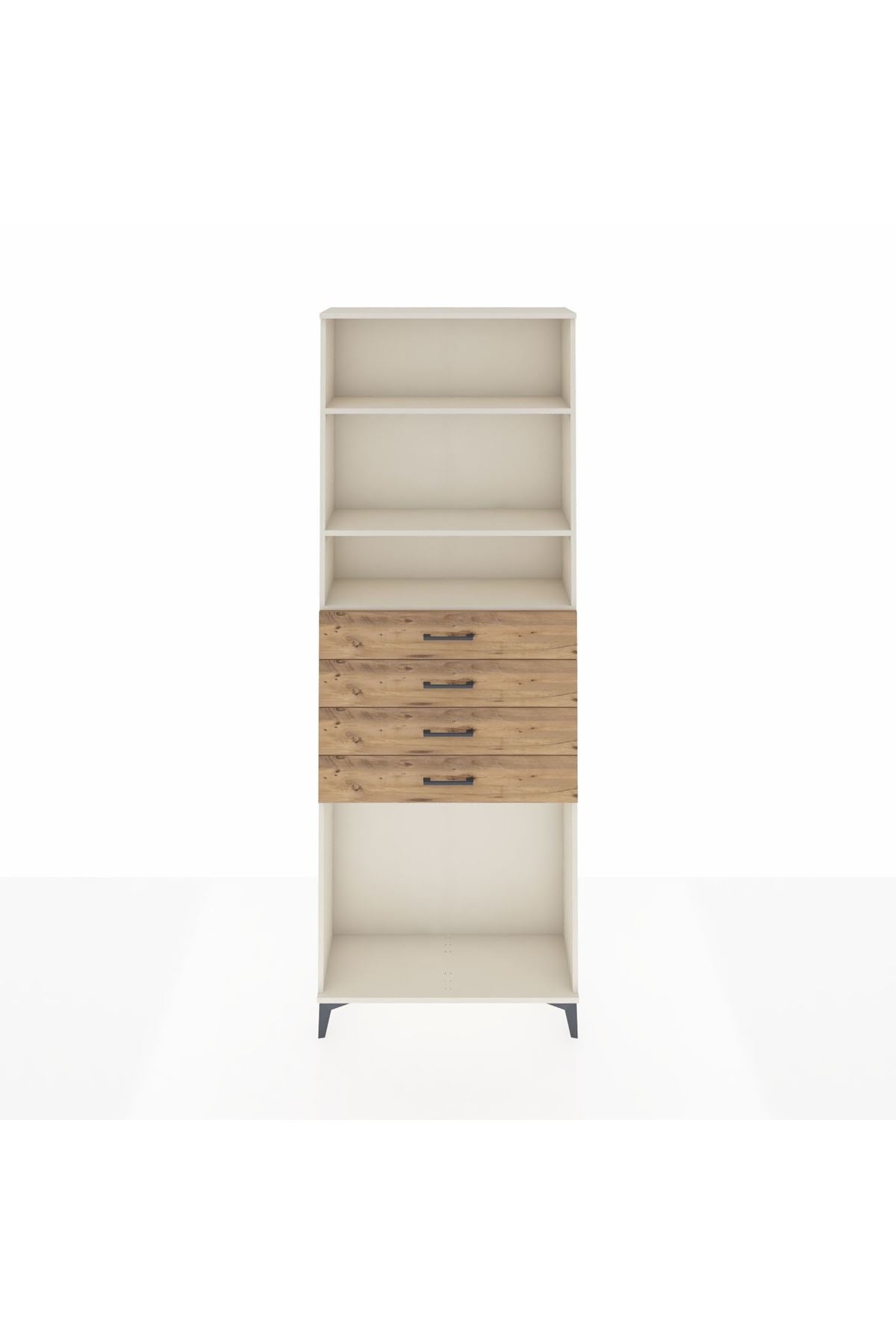 Arges Dolap 3 Raflı 4 Çekmeceli 88x30x243 - S33M262V3A