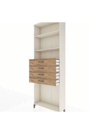 Arges Dolap 3 Raflı 4 Çekmeceli 88x30x243 - S33M262V3A
