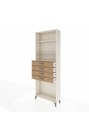 Arges Dolap 3 Raflı 4 Çekmeceli 88x30x243 - S33M262V3A