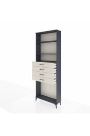 Arges Dolap 3 Raflı 4 Çekmeceli 88x30x243 - S33M262V4A