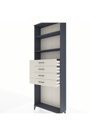 Arges Dolap 3 Raflı 4 Çekmeceli 88x30x243 - S33M262V4A