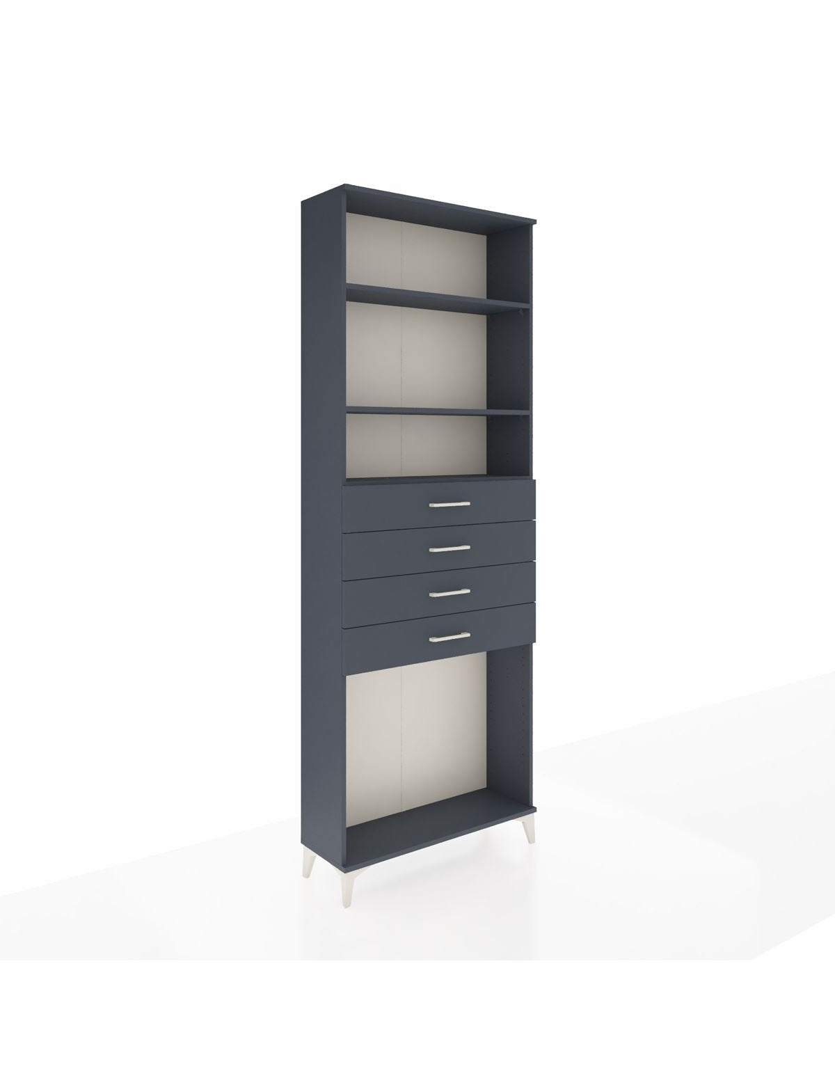 Arges Dolap 3 Raflı 4 Çekmeceli 88x30x243 - S33M262V5A