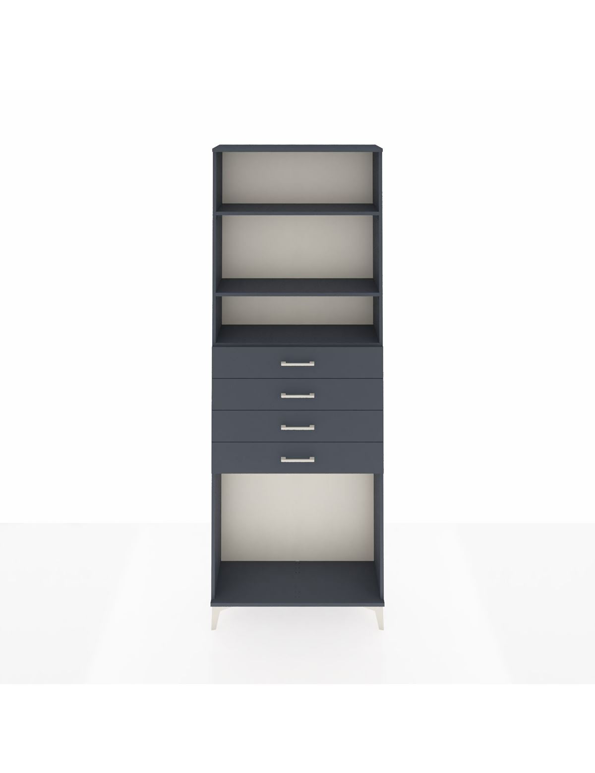 Arges Dolap 3 Raflı 4 Çekmeceli 88x30x243 - S33M262V5A
