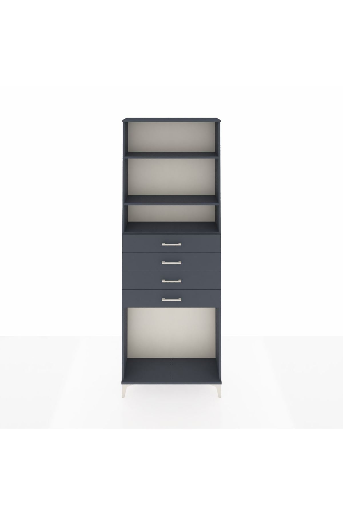 Arges Dolap 3 Raflı 4 Çekmeceli 88x30x243 - S33M262V5A