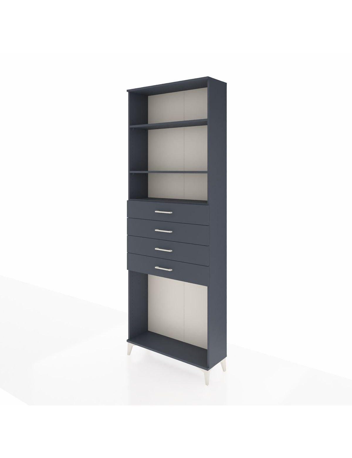 Arges Dolap 3 Raflı 4 Çekmeceli 88x30x243 - S33M262V5A