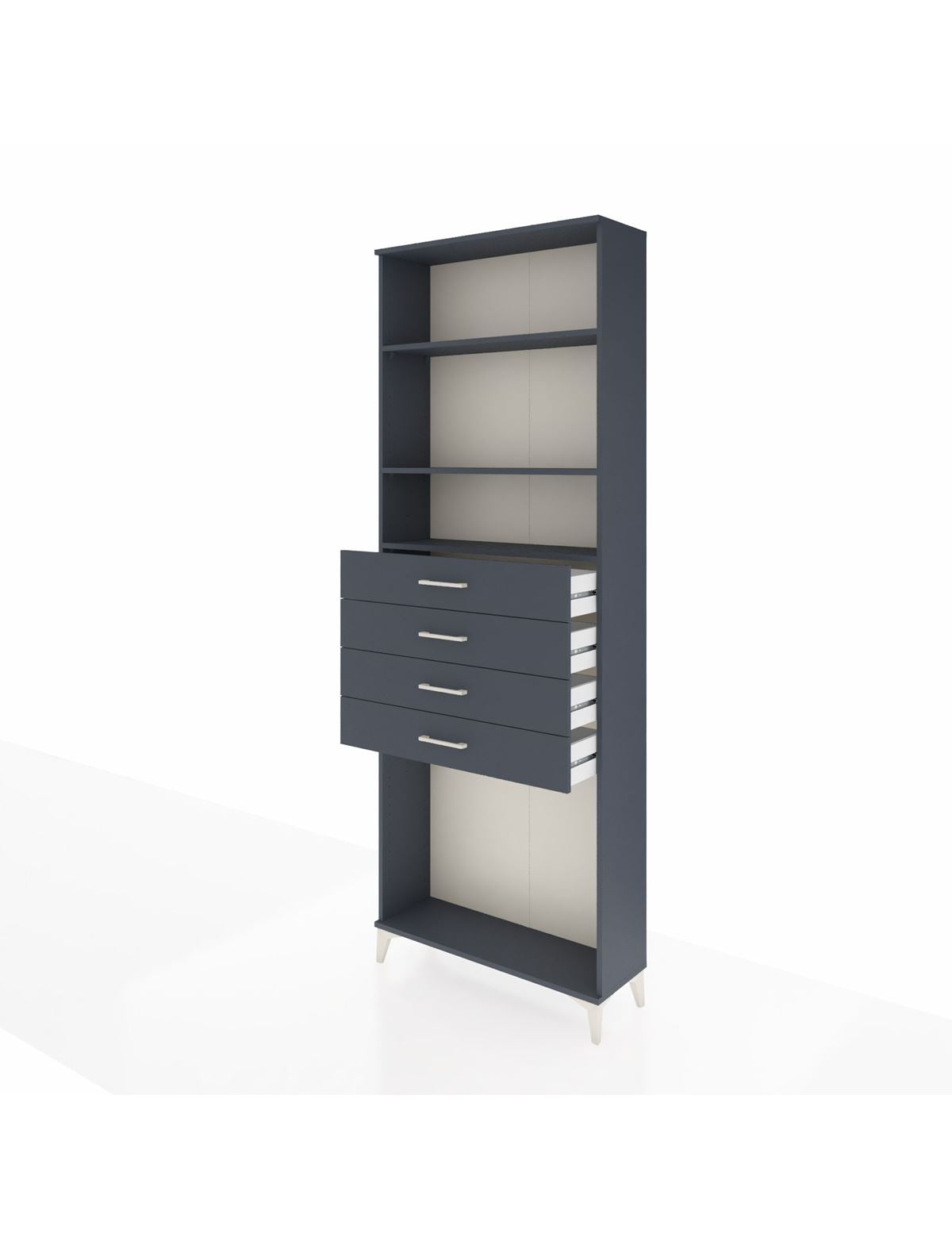 Arges Dolap 3 Raflı 4 Çekmeceli 88x30x243 - S33M262V5A
