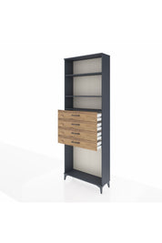 Arges Dolap 3 Raflı 4 Çekmeceli 88x30x243 - S33M262V6A