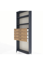 Arges Dolap 3 Raflı 4 Çekmeceli 88x30x243 - S33M262V6A