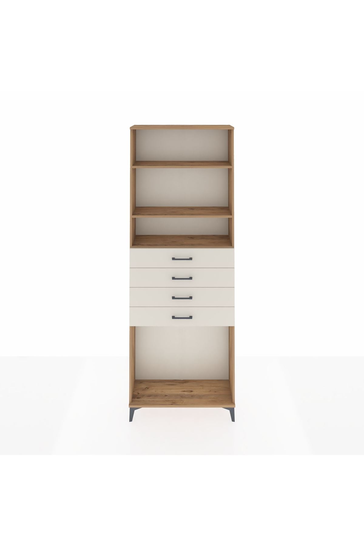 Arges Dolap 3 Raflı 4 Çekmeceli 88x30x243 - S33M262V7A