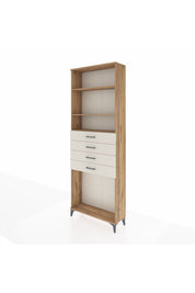 Arges Dolap 3 Raflı 4 Çekmeceli 88x30x243 - S33M262V7A