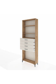 Arges Dolap 3 Raflı 4 Çekmeceli 88x30x243 - S33M262V7A