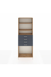 Arges Dolap 3 Raflı 4 Çekmeceli 88x30x243 - S33M262V8A