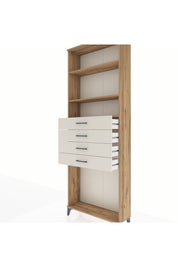 Arges Dolap 3 Raflı 4 Çekmeceli 88x30x243 - S33M262V7A
