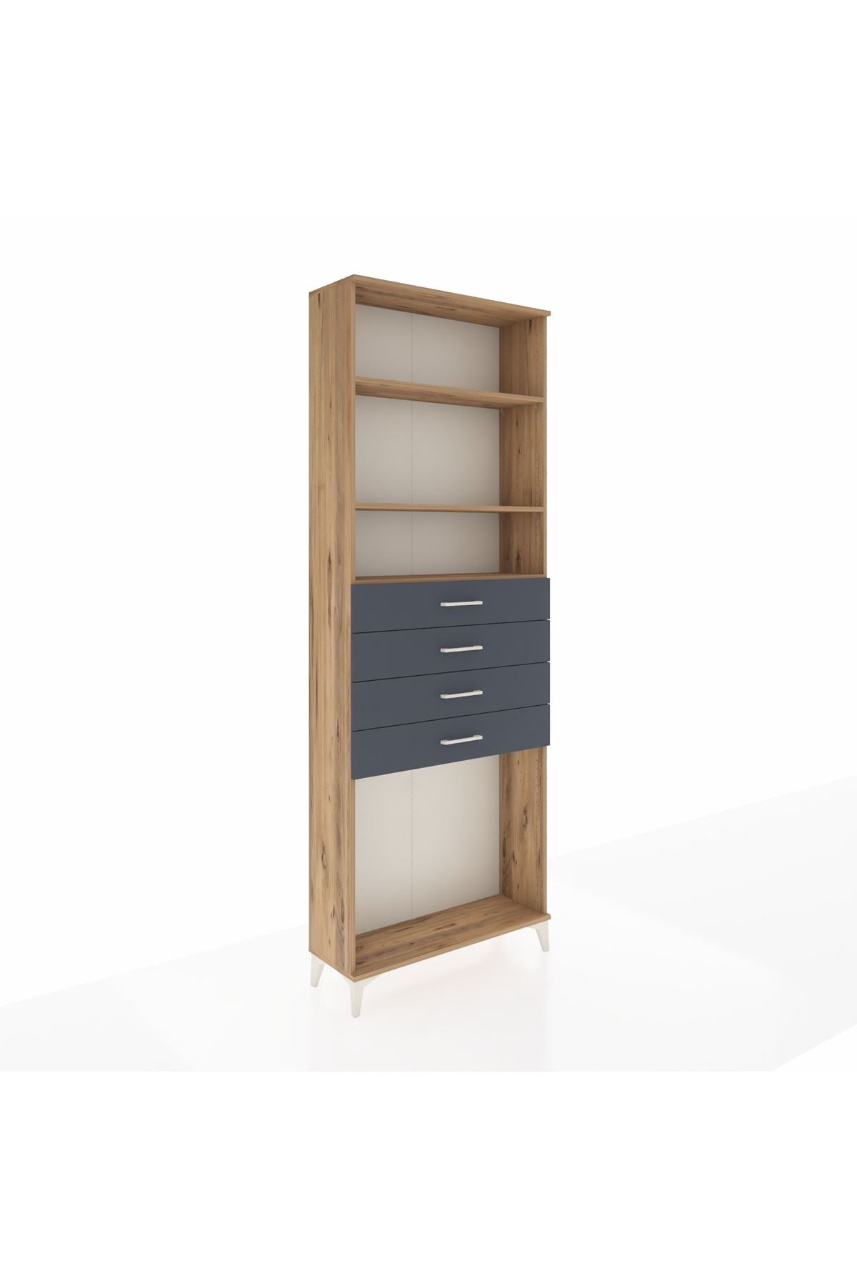 Arges Dolap 3 Raflı 4 Çekmeceli 88x30x243 - S33M262V8A