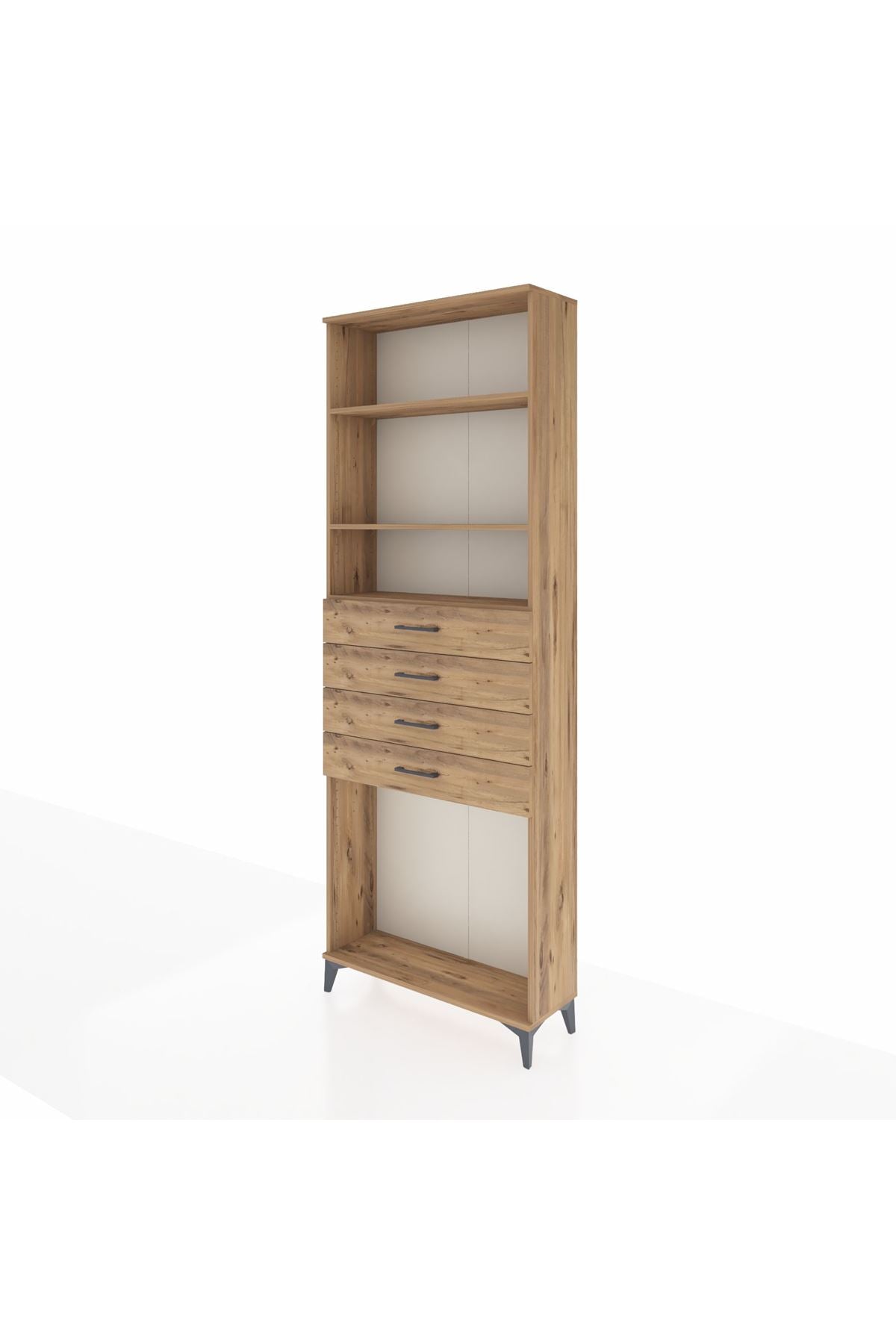 Arges Dolap 3 Raflı 4 Çekmeceli 88x30x243 - S33M262V9A