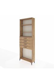 Arges Dolap 3 Raflı 4 Çekmeceli 88x30x243 - S33M262V9A