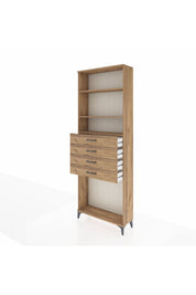 Arges Dolap 3 Raflı 4 Çekmeceli 88x30x243 - S33M262V9A