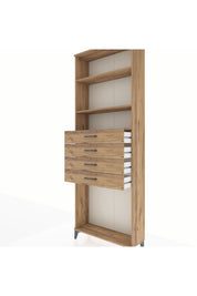 Arges Dolap 3 Raflı 4 Çekmeceli 88x30x243 - S33M262V9A