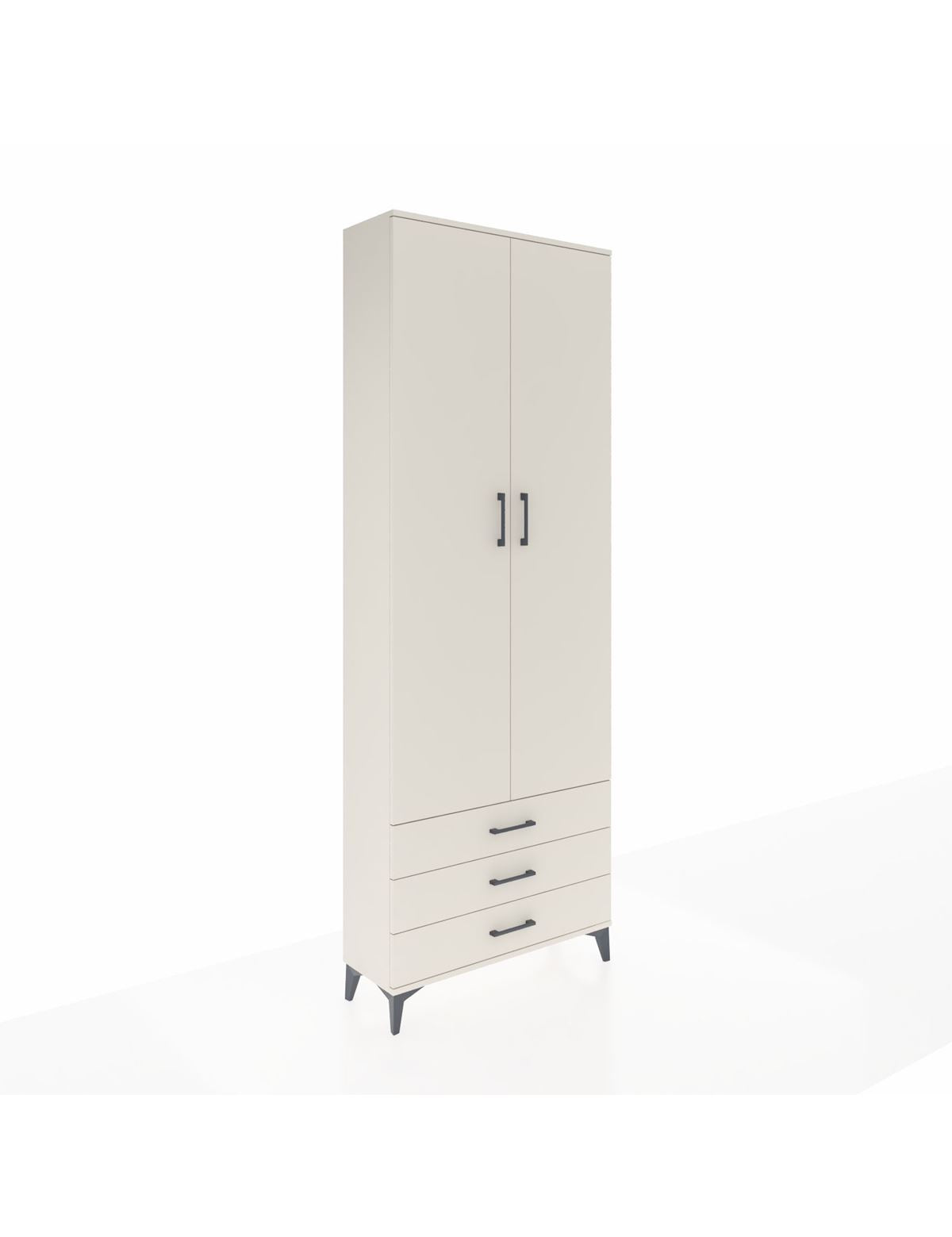 Arges Dolap 5 Raflı 3 Çekmeceli 2 Kapaklı 88x30x243 - S33M263V1A