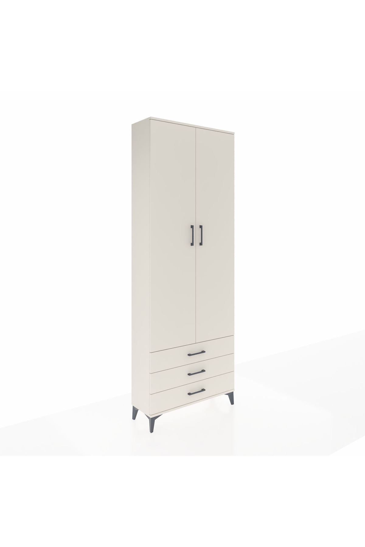 Arges Dolap 5 Raflı 3 Çekmeceli 2 Kapaklı 88x30x243 - S33M263V1A