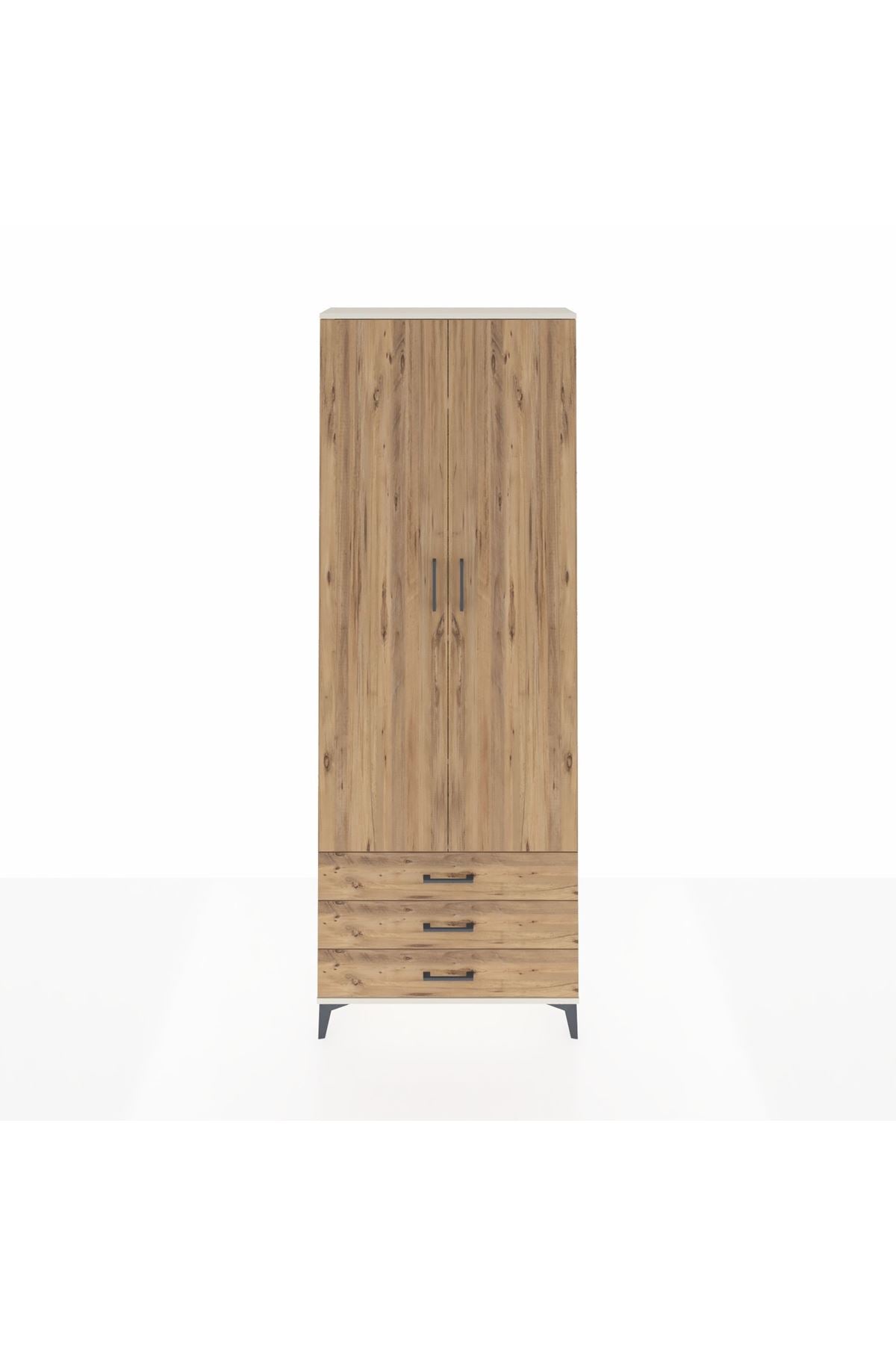 Arges Dolap 5 Raflı 3 Çekmeceli 2 Kapaklı 88x30x243 - S33M263V3A