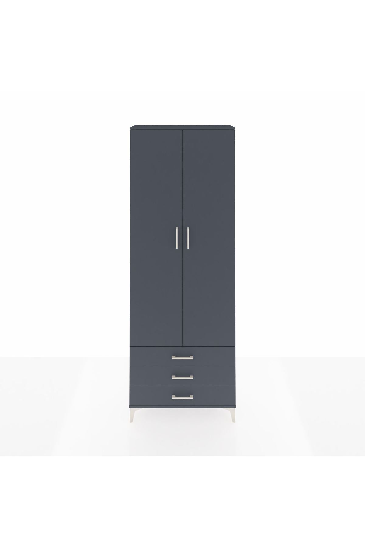 Arges Dolap 5 Raflı 3 Çekmeceli 2 Kapaklı 88x30x243 - S33M263V5A