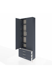 Arges Dolap 5 Raflı 3 Çekmeceli 2 Kapaklı 88x30x243 - S33M263V5A