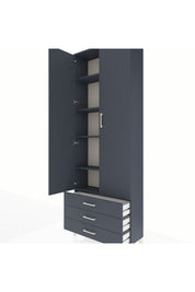 Arges Dolap 5 Raflı 3 Çekmeceli 2 Kapaklı 88x30x243 - S33M263V5A