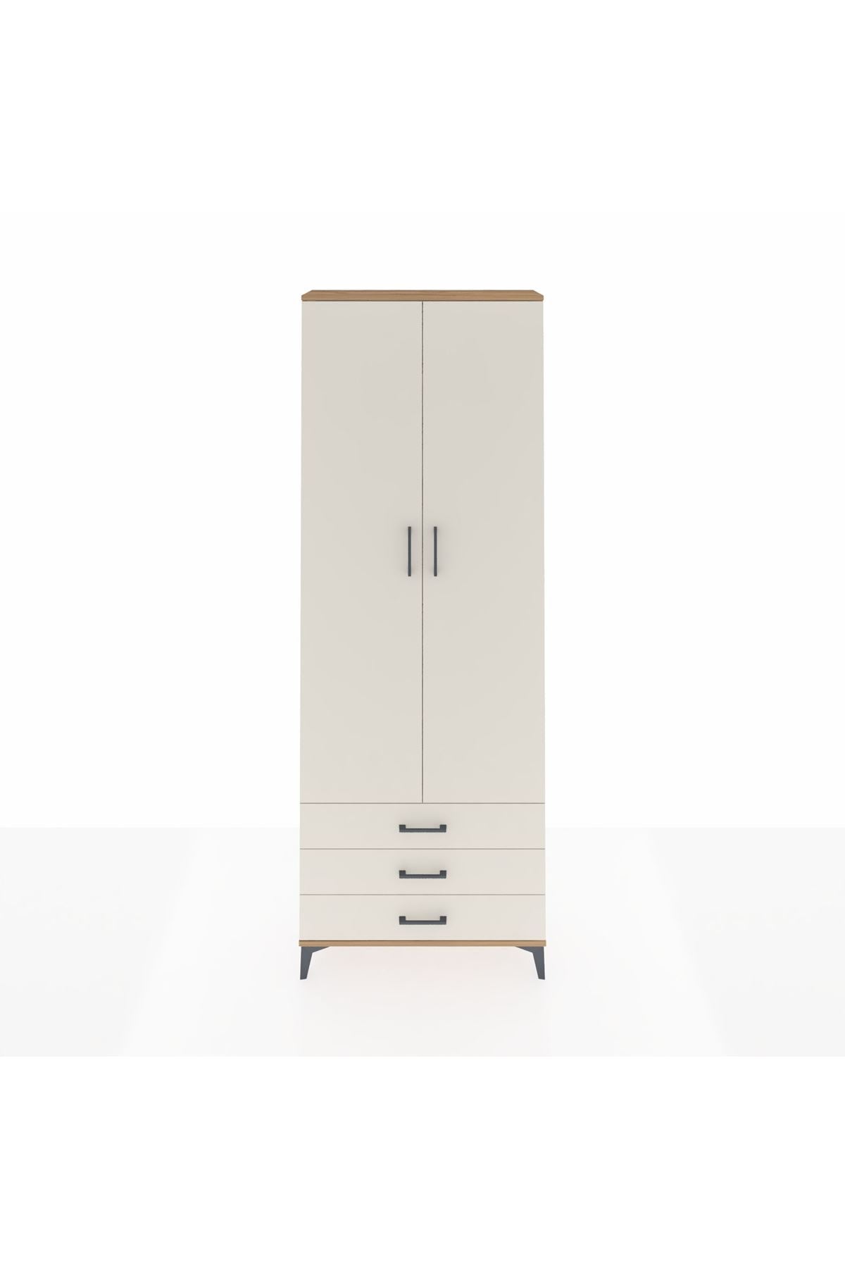 Arges Dolap 5 Raflı 3 Çekmeceli 2 Kapaklı 88x30x243 - S33M263V7A