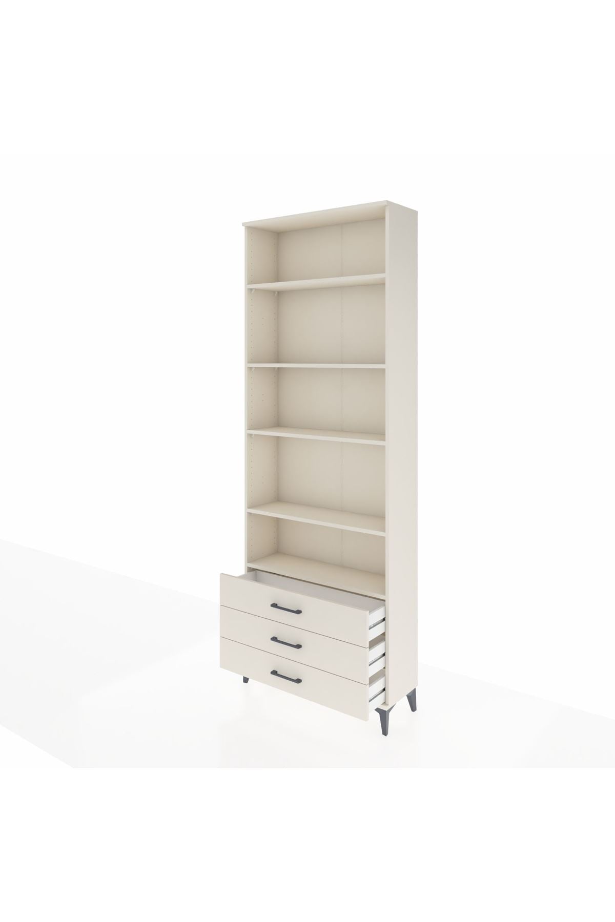 Arges Dolap 5 Raflı 3 Çekmeceli 88x30x243 - S33M264V1A